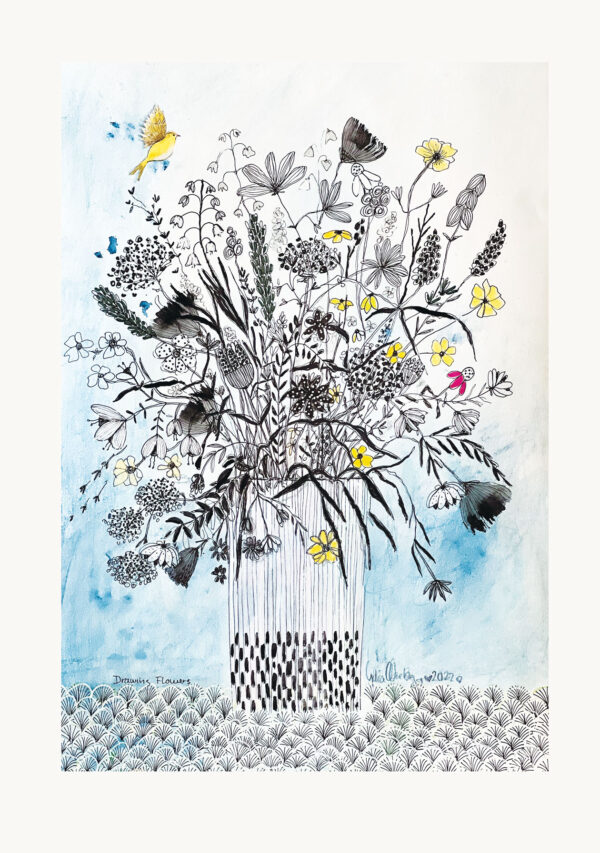 drawing flowersorigan