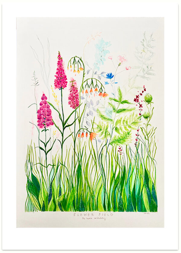 Flowerfield Art Print
