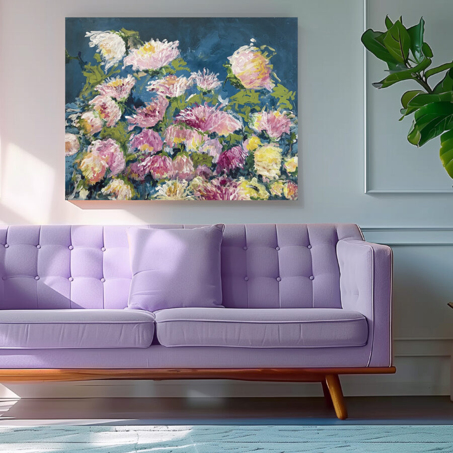 Chrysanthemum i fuld flor