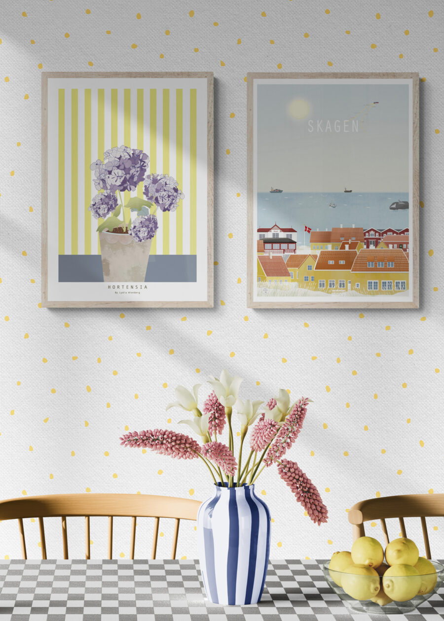 Hortensia med Skagen plakat