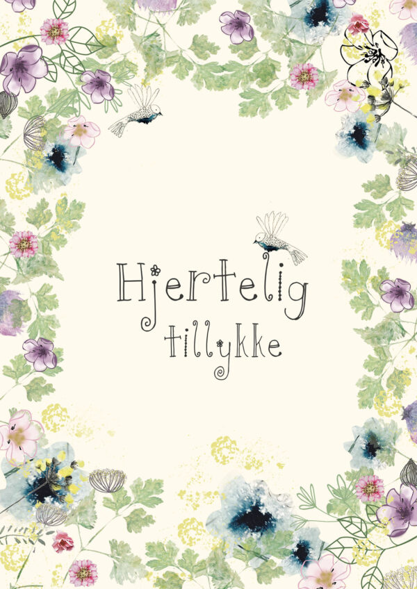 A5 dobbelt kort. HJERTELIG TILLYKKE - Image 2