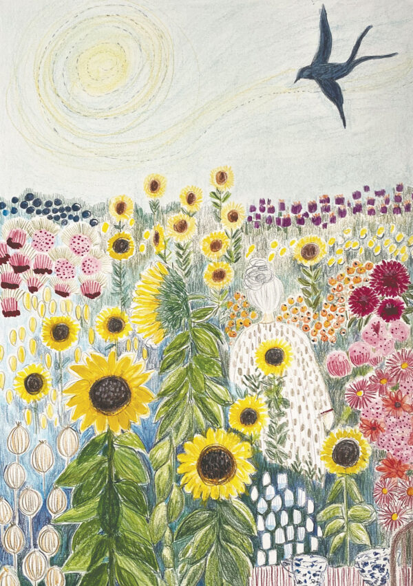 A5 dobbelt kort SUNFLOWERS - Image 2
