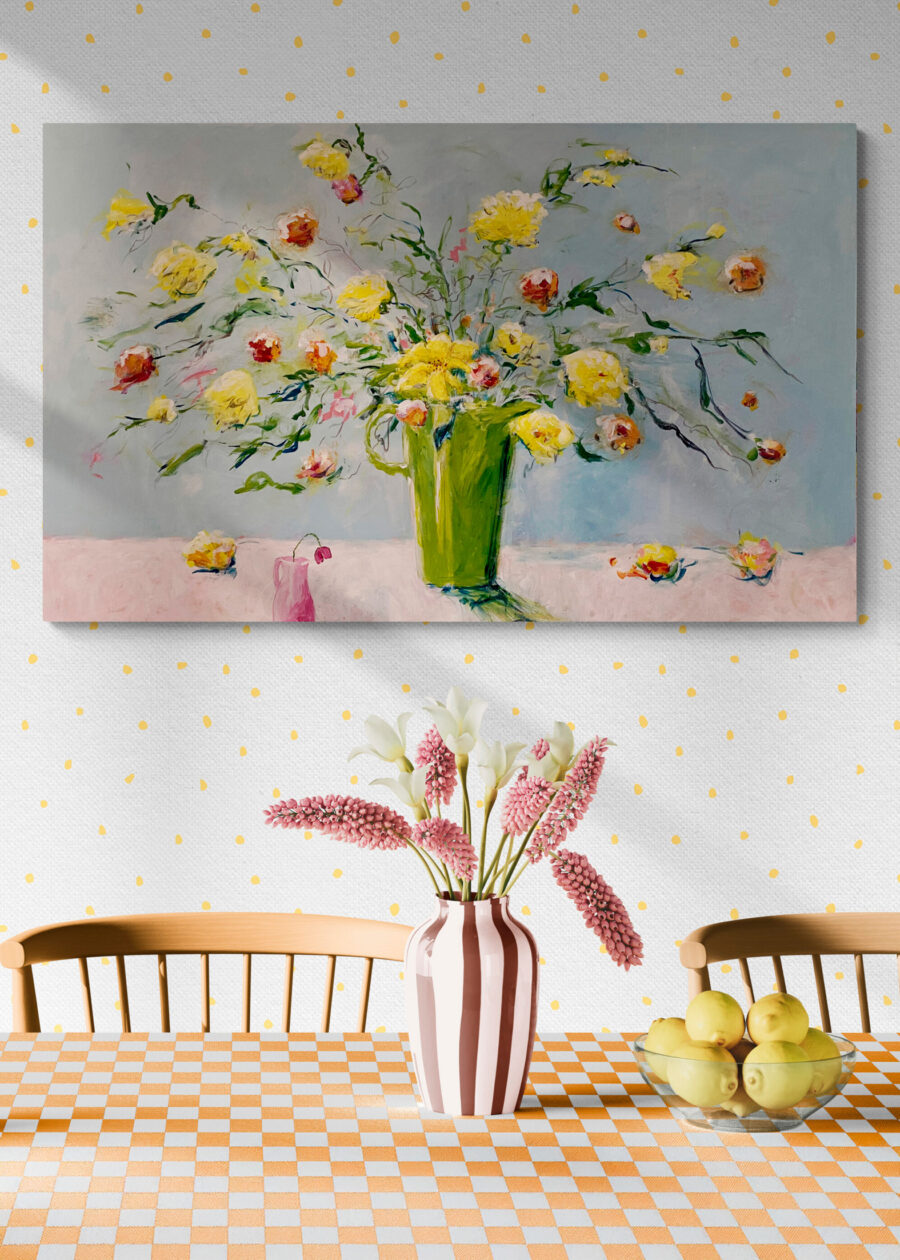 Lyse dage blomster maleri