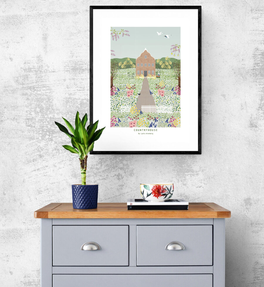 Countryhouse Art Print