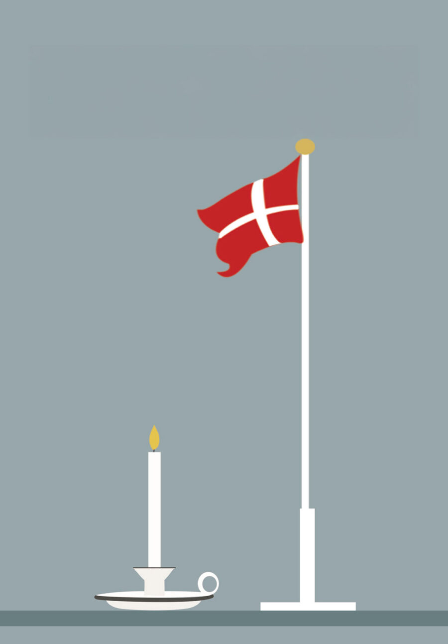 ET HJERTELIGT TILLYKKE Art Print