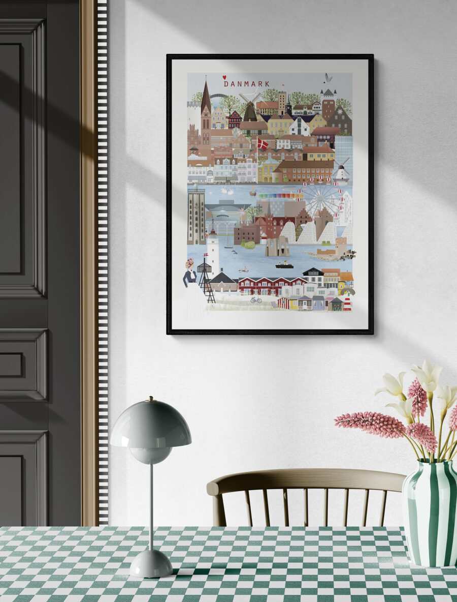 Et strejf af Danmark Art Print