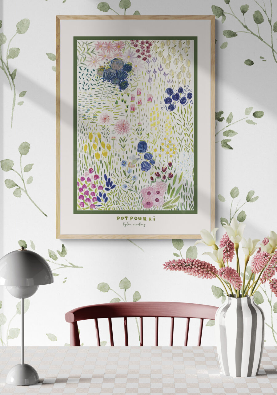 Potpourri / green Art Print