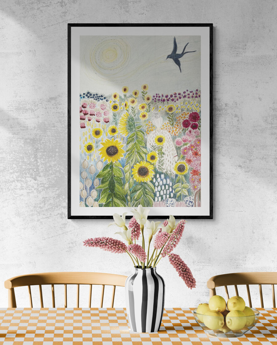 SUNFLOWERS Art Print