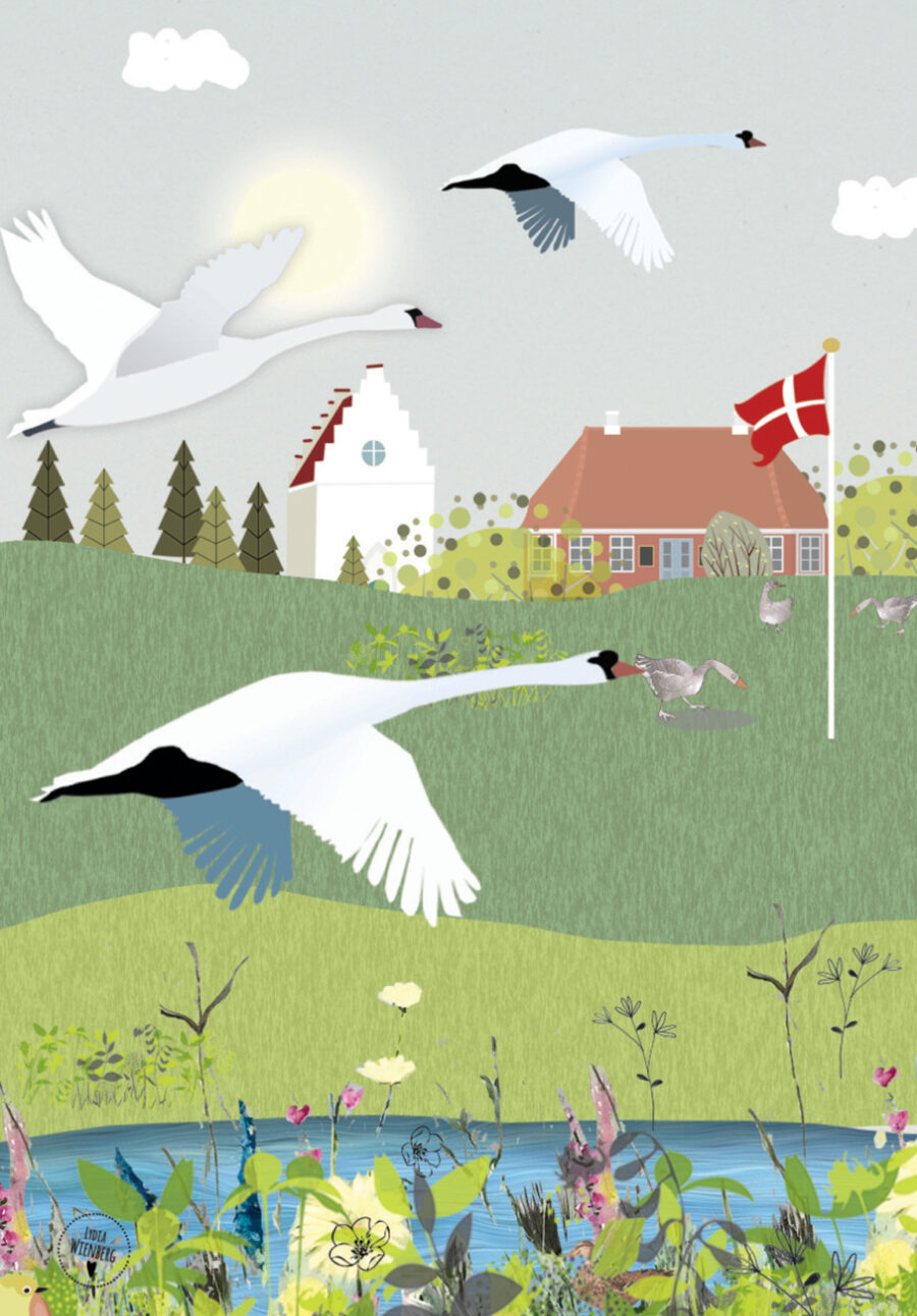 Den smukke svane Art Print