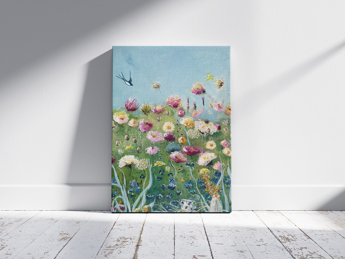 Sensommer maleri af Lydia Wienberg